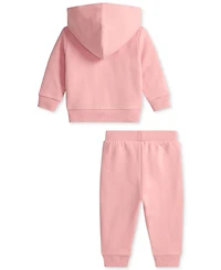 Polo Ralph Lauren Baby Girls Fleece Hoodie & Pant Set