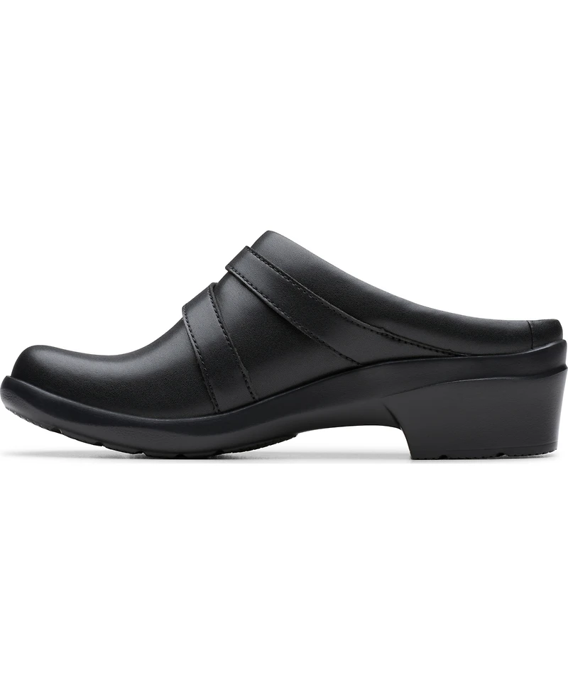Clarks Women's Angie Braley Round Toe Mules