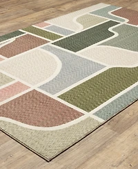 Oriental Weavers Tisdell TIS02 9'10"x12'8 Area Rug