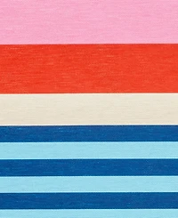 Dash and Albert Rugs by Annie Selke Beach Stripe Machine Washable DA2163 4'x6' Area Rug