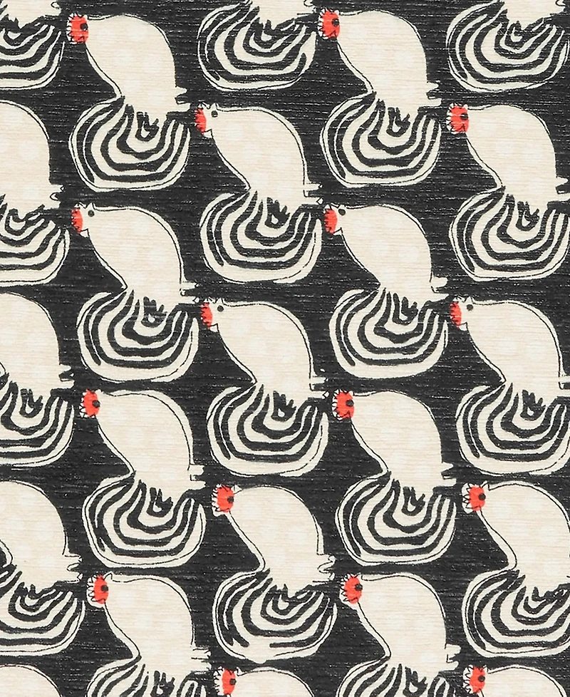 Dash and Albert Rugs by Annie Selke Cock-a-doodle-doo Machine Washable DA2169 3'x5' Area Rug
