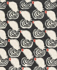 Dash and Albert Rugs by Annie Selke Cock-a-doodle-doo Machine Washable DA2169 3'x5' Area Rug