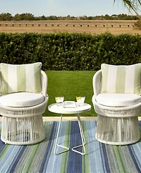 Dash and Albert Rugs by Annie Selke Fiesta Stripe Indoor/Outdoor DA662 8'x10' Area Rug