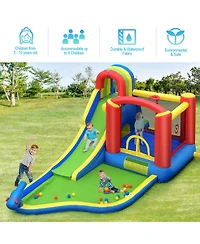 Inflatable Kid Bounce House Slide Climbing Splash Pool Jumping Castle