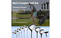 Men s Profile Complete Golf Club Package Set Includes 10 Pieces