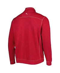 Tommy Bahama Men's Crimson Alabama Tide Sport Tobago Bay Tri-Blend Mock Neck Half-Zip Jacket