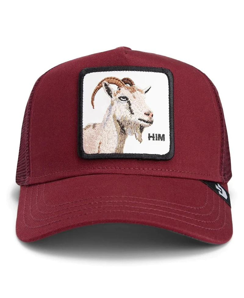 Goorin Bros Men's Burgundy Himothy Adjustable Trucker Hat