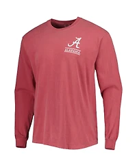 Image One Men's Crimson Alabama Crimson Tide Circle Campus Scene Long Sleeve T-Shirt