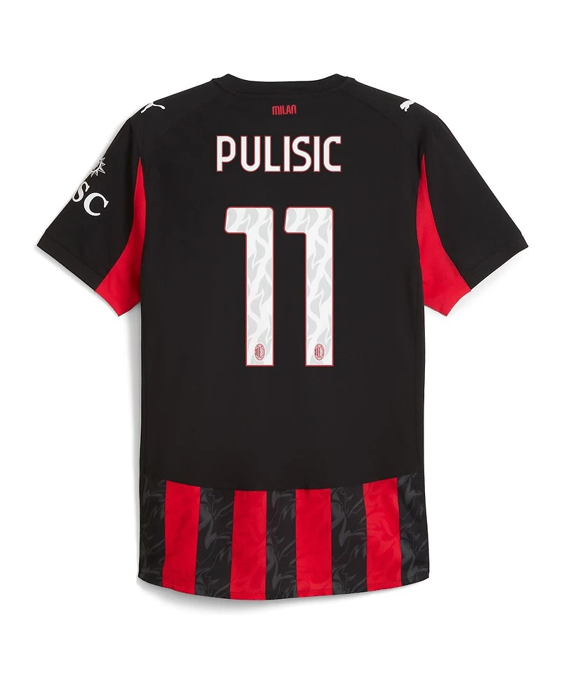 Puma Men's Christian Pulisic Red Ac Milan 2025/26 Home Authentic Player Jersey