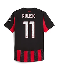 Puma Men's Christian Pulisic Red Ac Milan 2025/26 Home Authentic Player Jersey