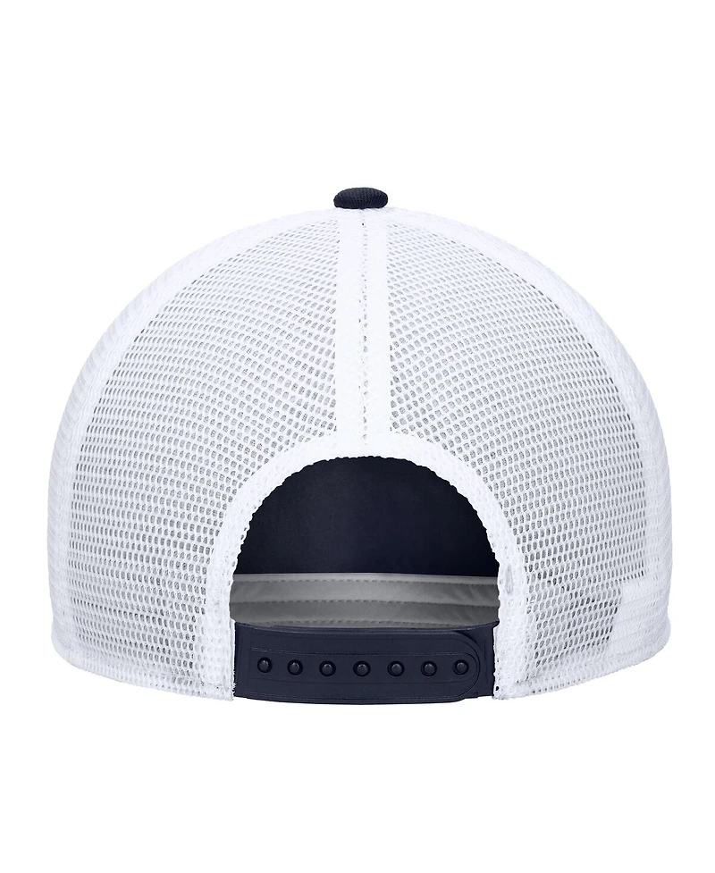 Nike Men's and Women's Navy Paris Saint-Germain Rise Printed Trucker Adjustable Hat