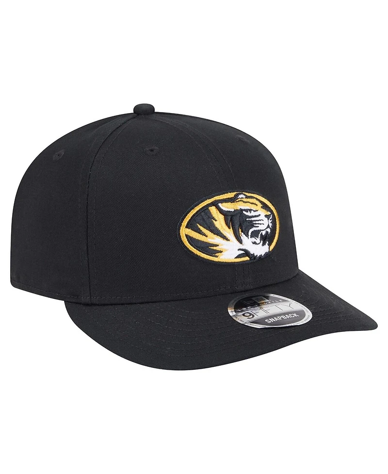New Era Men's Black Missouri Tigers Low Profile 9FIFTY Snapback Hat