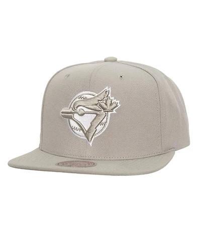 Mitchell & Ness Men's Gray Toronto Blue Jays Snapback Hat