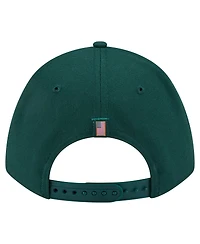 New Era Men's Green Athletics American Flag 9FORTY M-Crown A-Frame Adjustable Hat