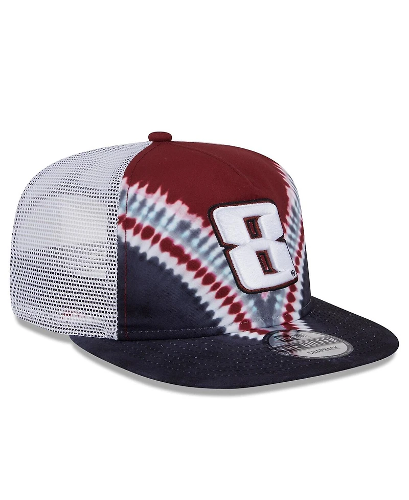New Era Men's Black Kyle Busch Golfer Tie-Dye Snapback Hat