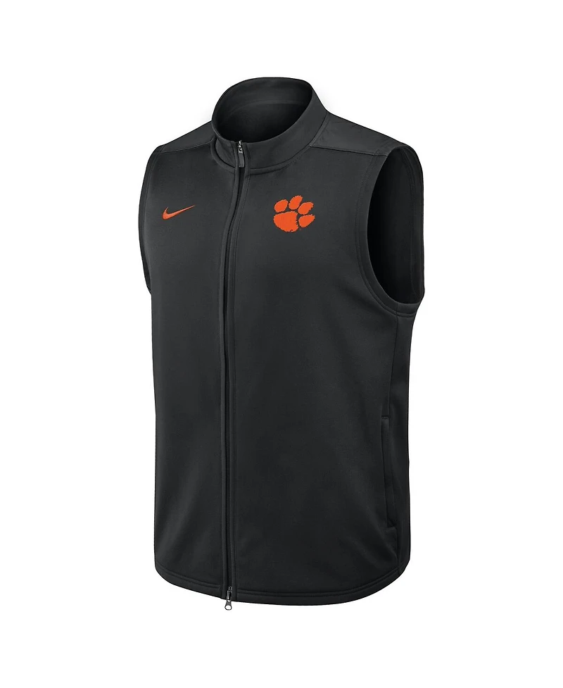 Nike Men's Black Clemson Tigers Primetime Victory Performance Full-Zip Vest