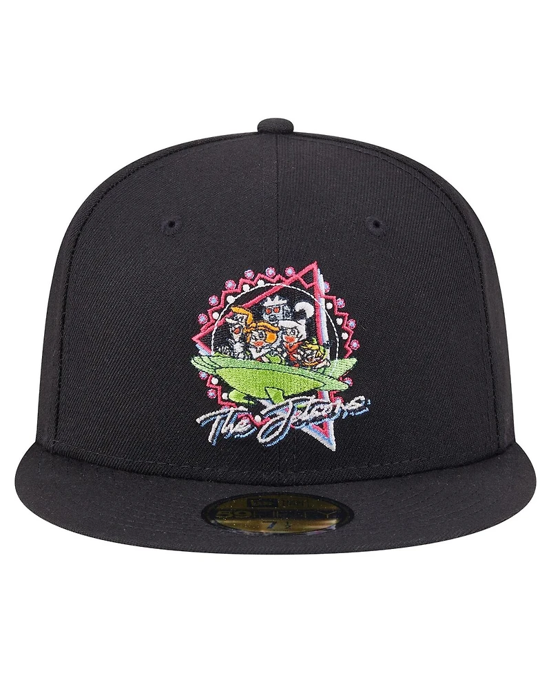 New Era Men's Black The Jetsons Color Pack 59FIFTY Fitted Hat
