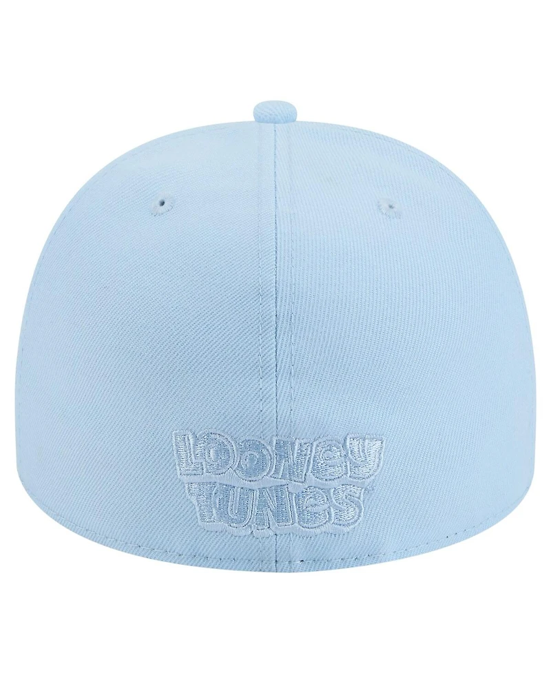 New Era Men's Light Blue Looney Tunes A-Frame 59FIFTY Fitted Hat