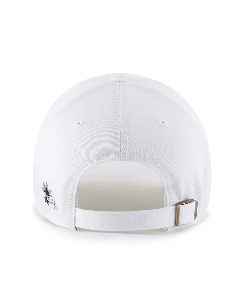 '47 Brand Women's White Chicago White Sox Flower Power Clean Up Adjustable Hat