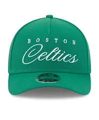 New Era Men's Kelly Green Boston Celtics 2025 Nba Draft M-Crown A-Frame 9FORTY Adjustable Hat