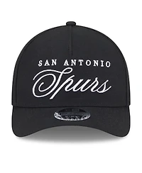 New Era Men's Black San Antonio Spurs 2025 Nba Draft M-Crown A-Frame 9FORTY Adjustable Hat