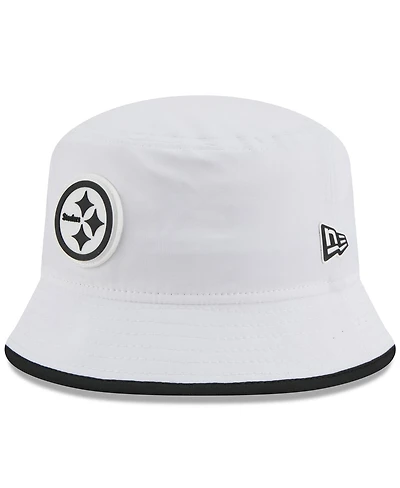 New Era Men's White Pittsburgh Steelers 2025 Nfl Training Camp Stretch Bucket Hat