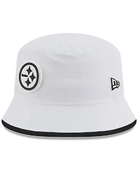 New Era Men's White Pittsburgh Steelers 2025 Nfl Training Camp Stretch Bucket Hat