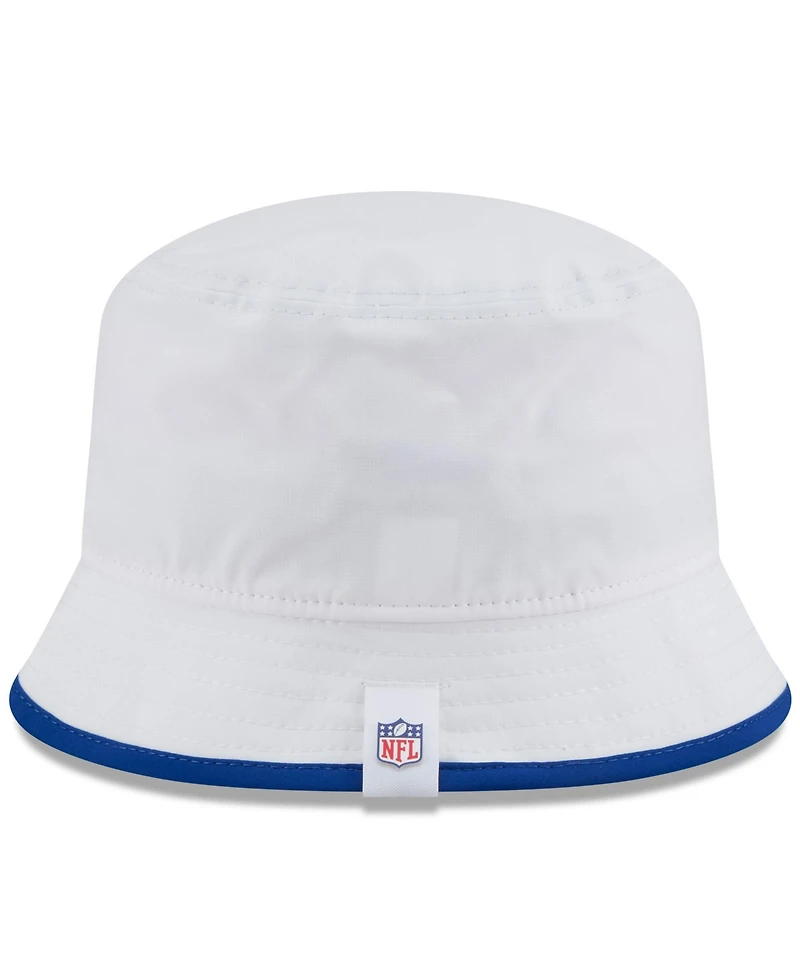 New Era Men's White New York Giants 2025 Nfl Training Camp Stretch Bucket Hat