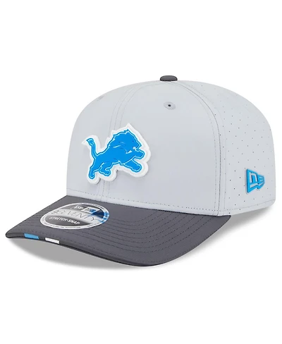 New Era Men's Gray/Graphite Detroit Lions 2025 Nfl Training Camp 9SEVENTY Adjustable Hat