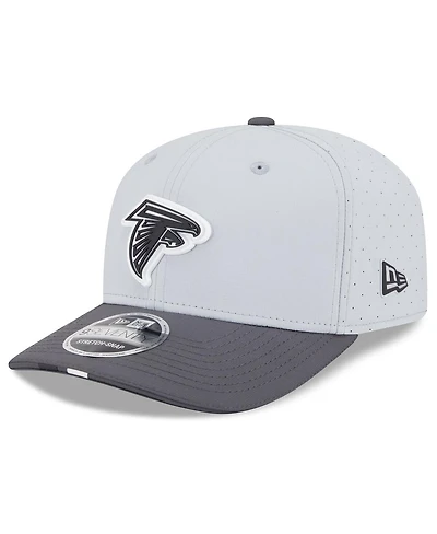 New Era Men's Gray/Graphite Atlanta Falcons 2025 Nfl Training Camp 9SEVENTY Adjustable Hat