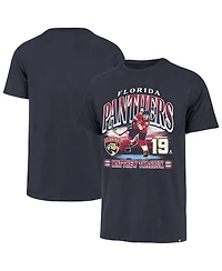 '47 Brand Men's Matthew Tkachuk Navy Florida Panthers Franklin Player Name Number T-Shirt