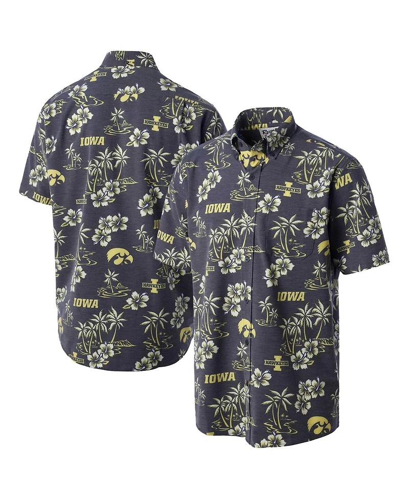 Reyn Spooner Men's Black Iowa Hawkeyes Classic Button-Up Shirt