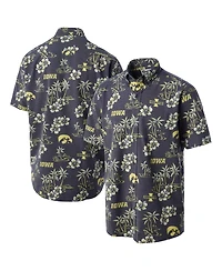 Reyn Spooner Men's Black Iowa Hawkeyes Classic Button-Up Shirt