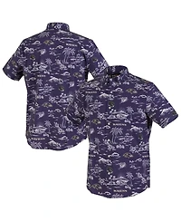Reyn Spooner Men's Purple Baltimore Ravens Kekai Performance Button-Down Shirt
