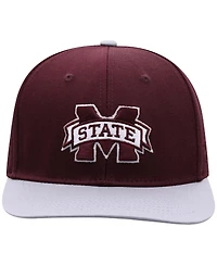 Top of the World Big Boys and Girls Maroon Mississippi State Bulldogs Victory Maverick Snapback Hat