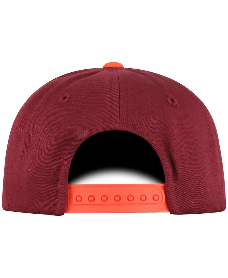 Top of the World Big Boys and Girls Maroon Virginia Tech Hokies Victory Maverick Snapback Hat