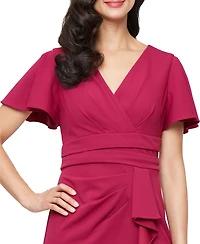 Sl Fashions Women's Short-Sleeve A-Line Dress