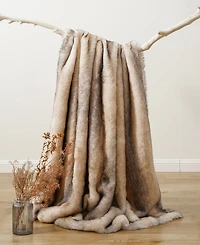 Battilo Luxury Tipped Faux Fur Throw, 50" x 60"