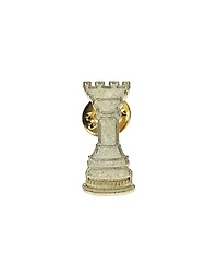 We Games Metal Rook Chess Pins, Gold, Bulk Pack of 10