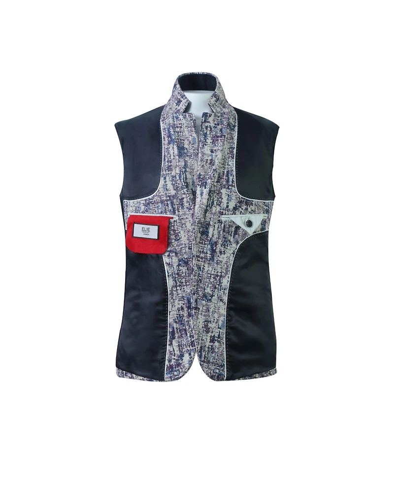 Elie Balleh Boys Blue Paint Splash Blazer