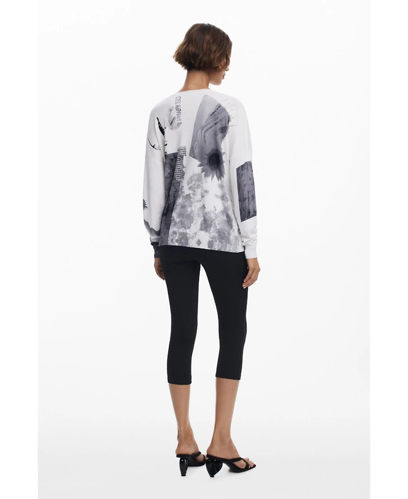 Desigual Women's Fine collage sweater