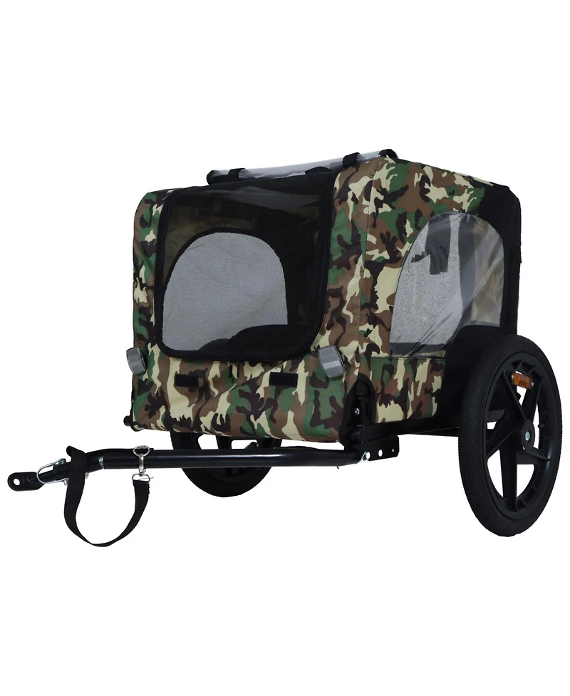 Streamdale Furniture Pet Bike Trailer - Folding Quick Release Leash