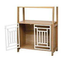 Streamdale Furniture Dog Crate Ladder Bookcase