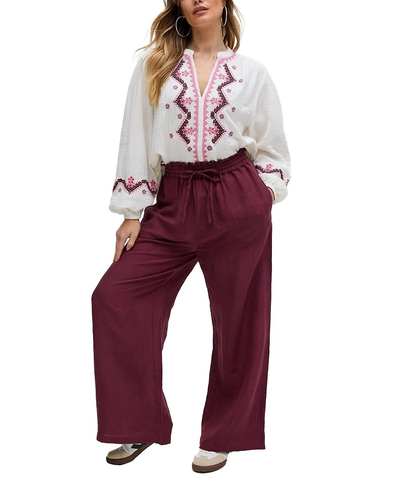 Raffya Women's Paulina Wide Leg Trouser