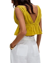 Raffya Women's Katty Deep-v Neck Blouse