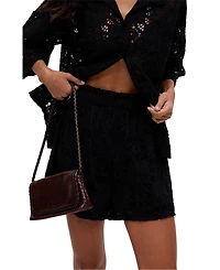 Raffya Women's Shelli All Over Broderie Anglaise Shorts