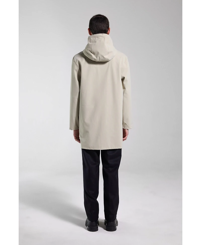Stutterheim Men's Stockholm Lightweight Zip Matte Raincoat