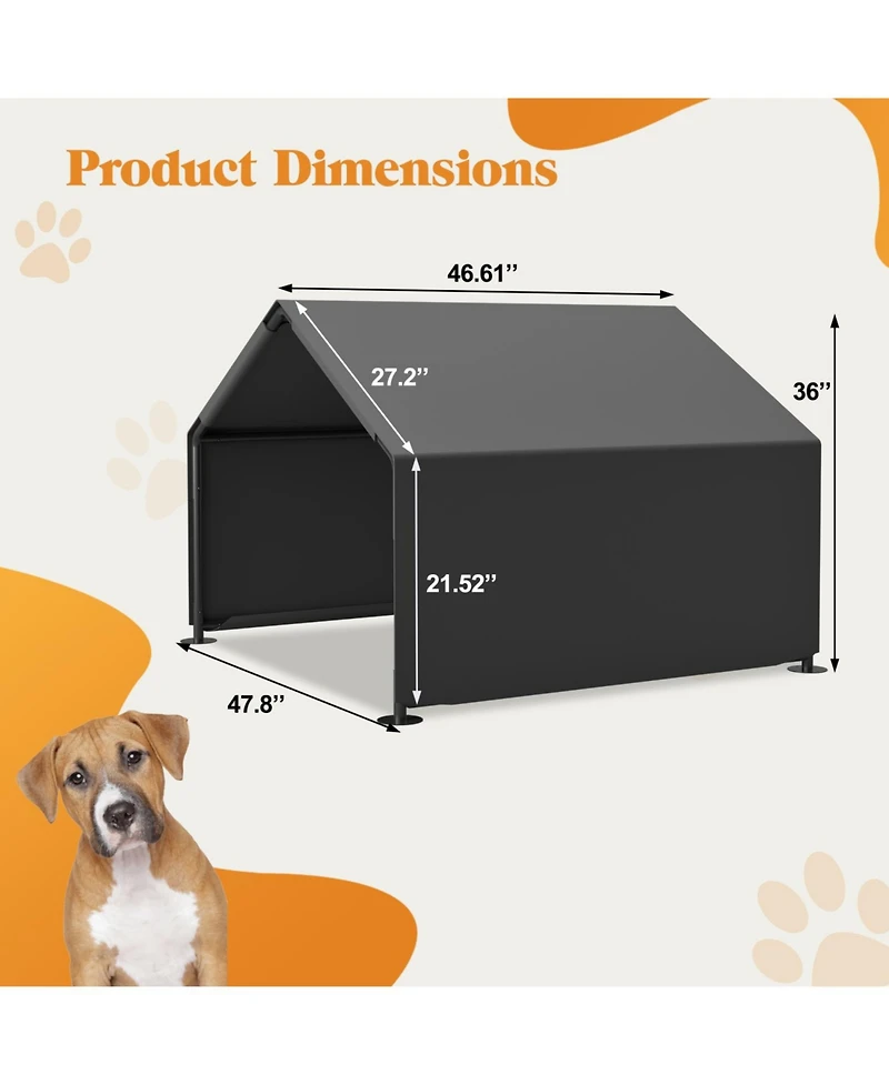 Streamdale Furniture Dog Shade Shelter Portable Pet Tent Gray