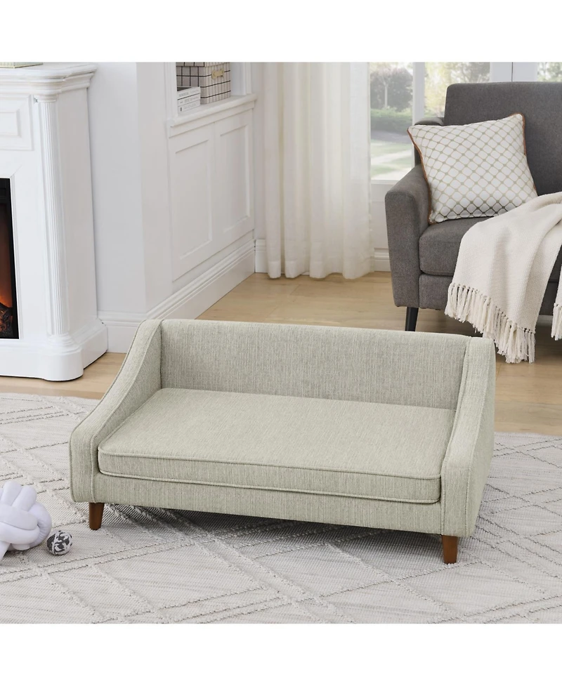 Streamdale Furniture Elevated Dog Sofa Bed - Beige