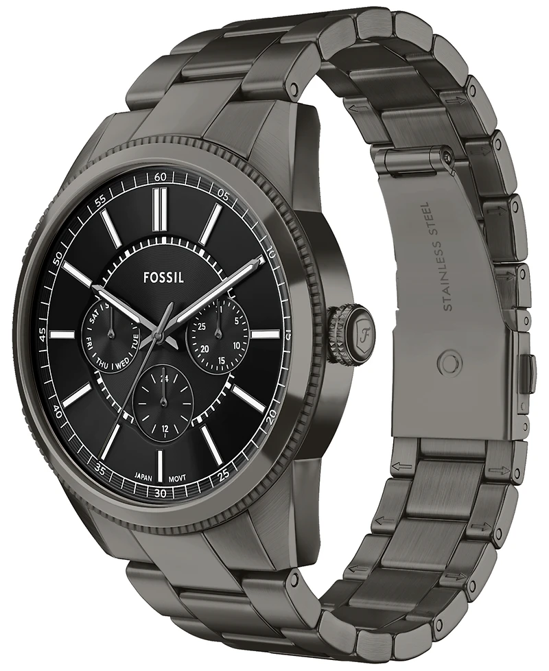 Fossil Men's Pearson Multifunction Gunmetal Stainless-Steel Watch, 42mm
